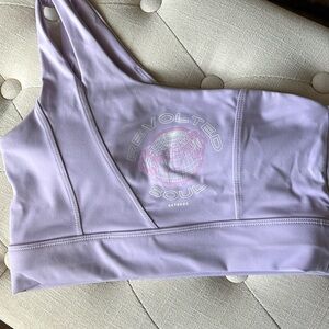 Light purple sports bra